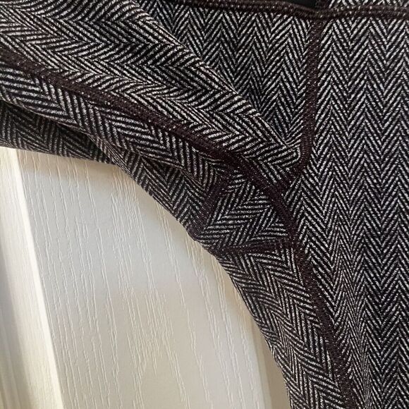 Lululemon Wunder Under Pant Leggings Giant Herringbone Black Heathered Women's 8 - Picture 6 of 14